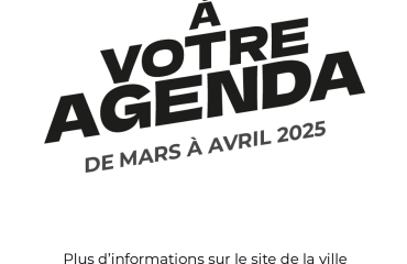 Agenda mars - avril 2025