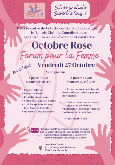 TC courdimanche - affiche octobre rose