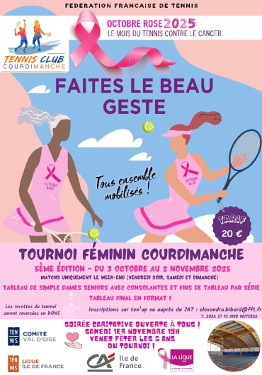 TC Courdimanche - octobre rose