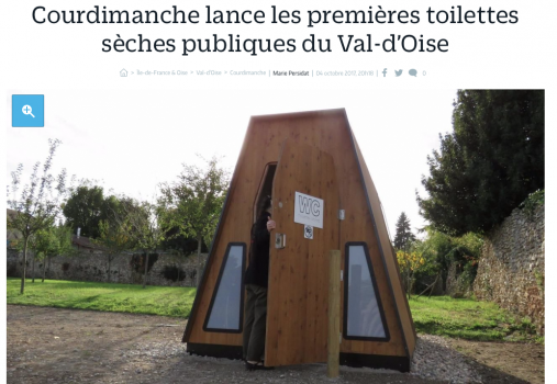 On parle de nous : Courdimanche lance les premières toilettes sèches publiques dans le Val d'Oise