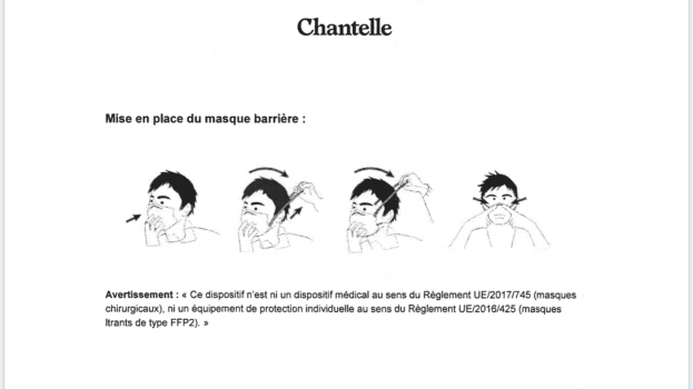 Consignes d'utilisation des masques en tissu