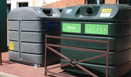 Des conteneurs d'apports volontaires pour le recyclage du verre
