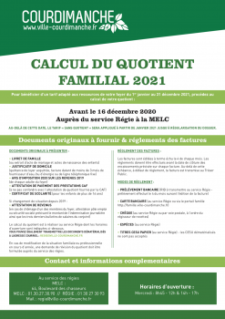 Quotient familial 2021