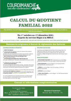 Quotient familial 2022