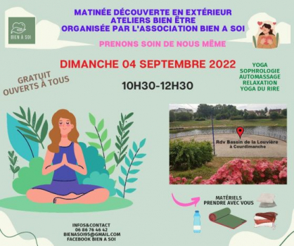 ASSOCIATION BIEN A SOI - DIMANCHE 04/09/22 - ATELIERS A DECOUVERTE