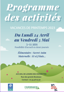 programme clae printemps