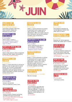 Agenda juin 2026