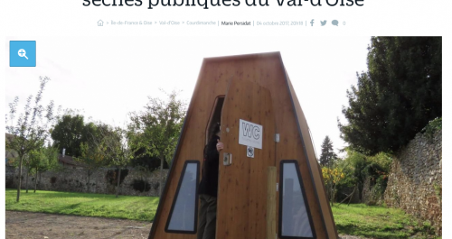 On parle de nous : Courdimanche lance les premières toilettes sèches publiques dans le Val d'Oise